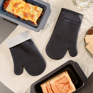 Silicone Oven Mitt | Heat-Resistant | Non-Slip Grip | Kitchen Baking & Cooking Glove