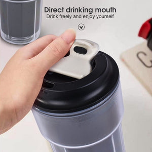 460ml Double Wall Insulated Coffee Cup | Black | Keeps Drinks Hot or Cold