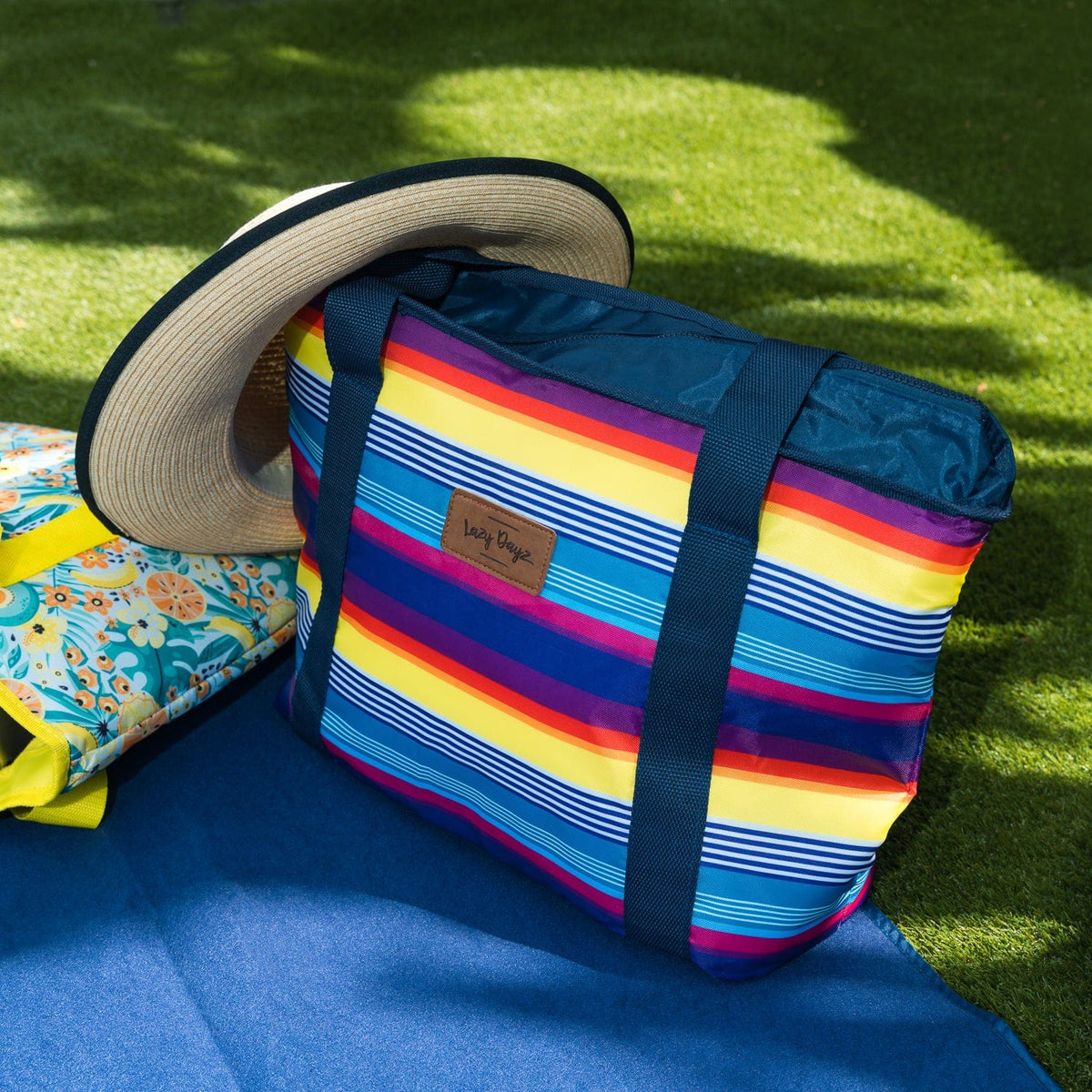 6L Food Safe Insulated Jumbo Cooler Tote | Rainbow | Large Capacity