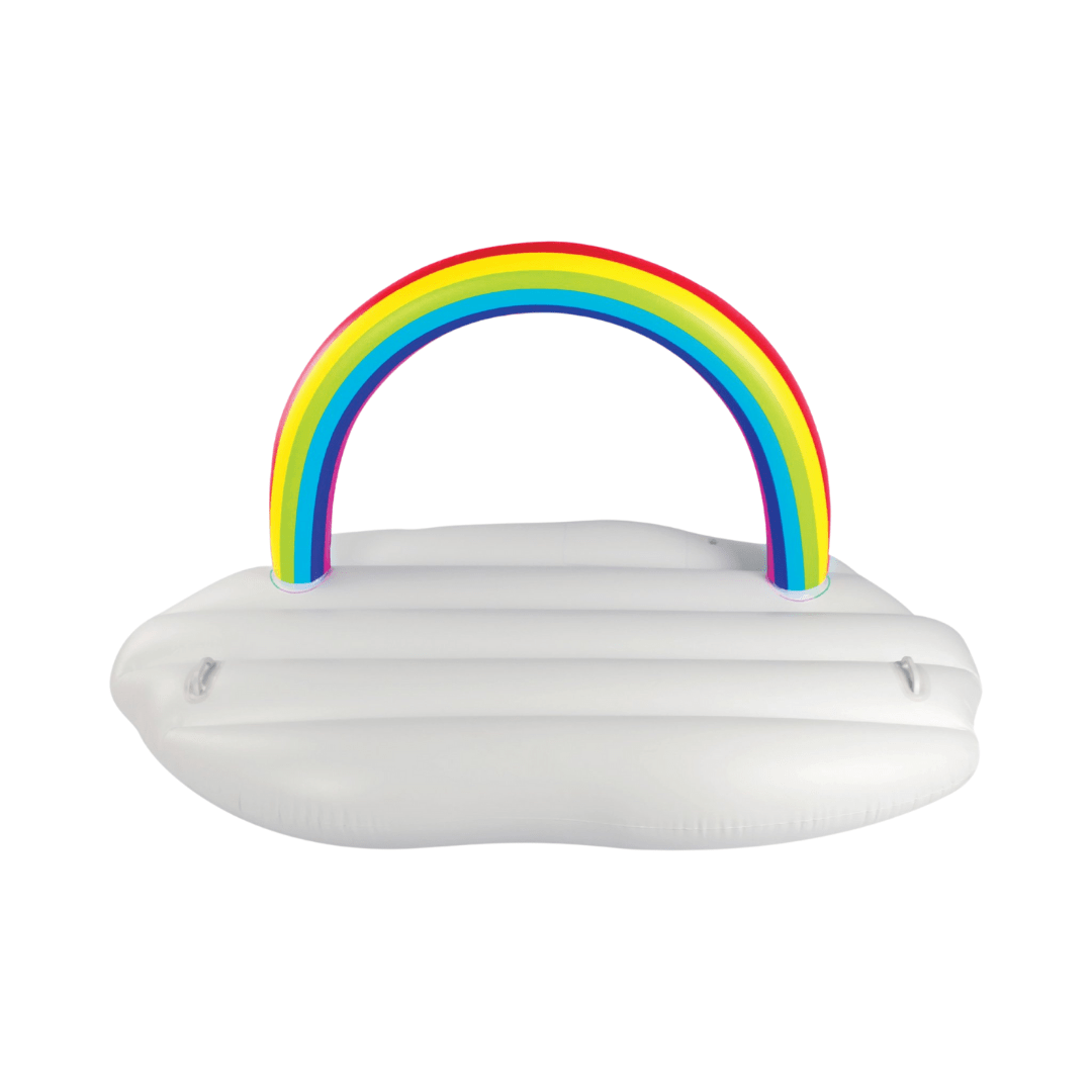Lazy Dayz Inflatable Rainbow Cloud Float | 185cm | Fun Pool & Beach Lounger
