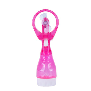 Handheld Battery-Powered Personal Water Spray Fan | Blue | Portable Cooling Mist Fan
