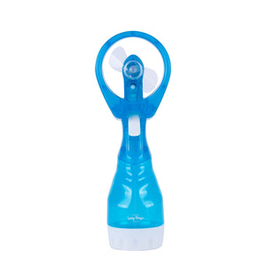 Handheld Battery-Powered Personal Water Spray Fan | Blue | Portable Cooling Mist Fan