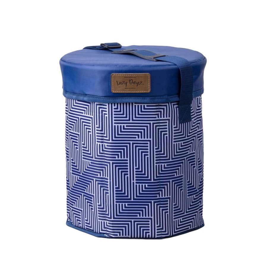 Lazy Dayz Insulated Cooler Stool | Makena Design | Portable Beverage Cooler & Seat