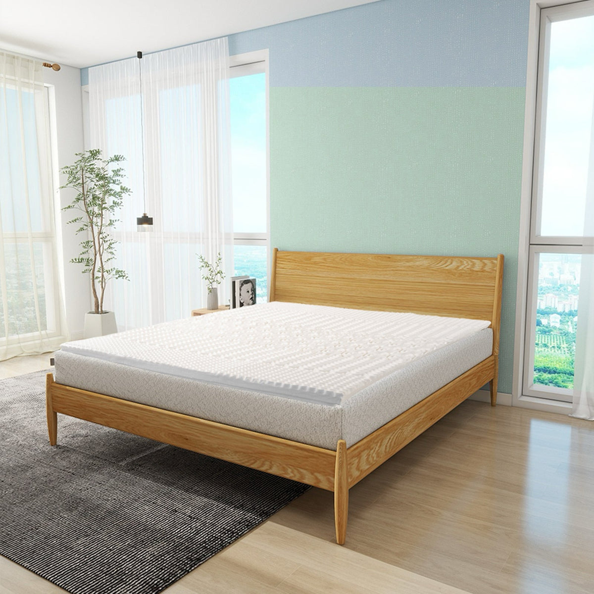 4cm Memory Foam Mattress Topper | Bamboo Cover | King Size