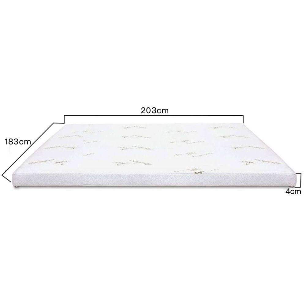 4cm Memory Foam Mattress Topper | Bamboo Cover | King Size