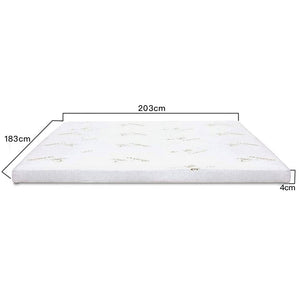 4cm Memory Foam Mattress Topper | Bamboo Cover | King Size