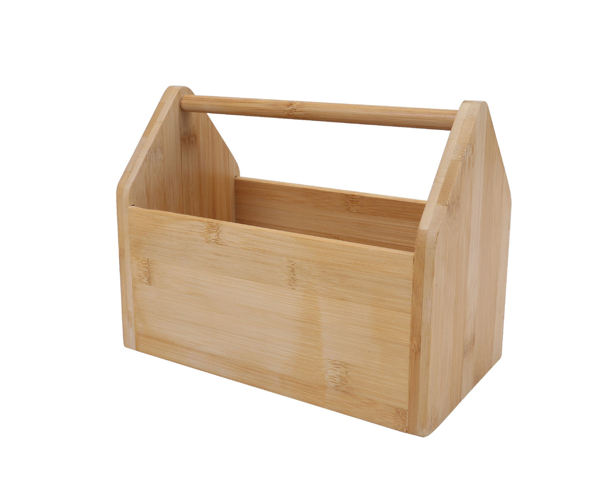 Bamboo Storage Toolbox | Multi-Purpose Organizer for Tools & Accessories