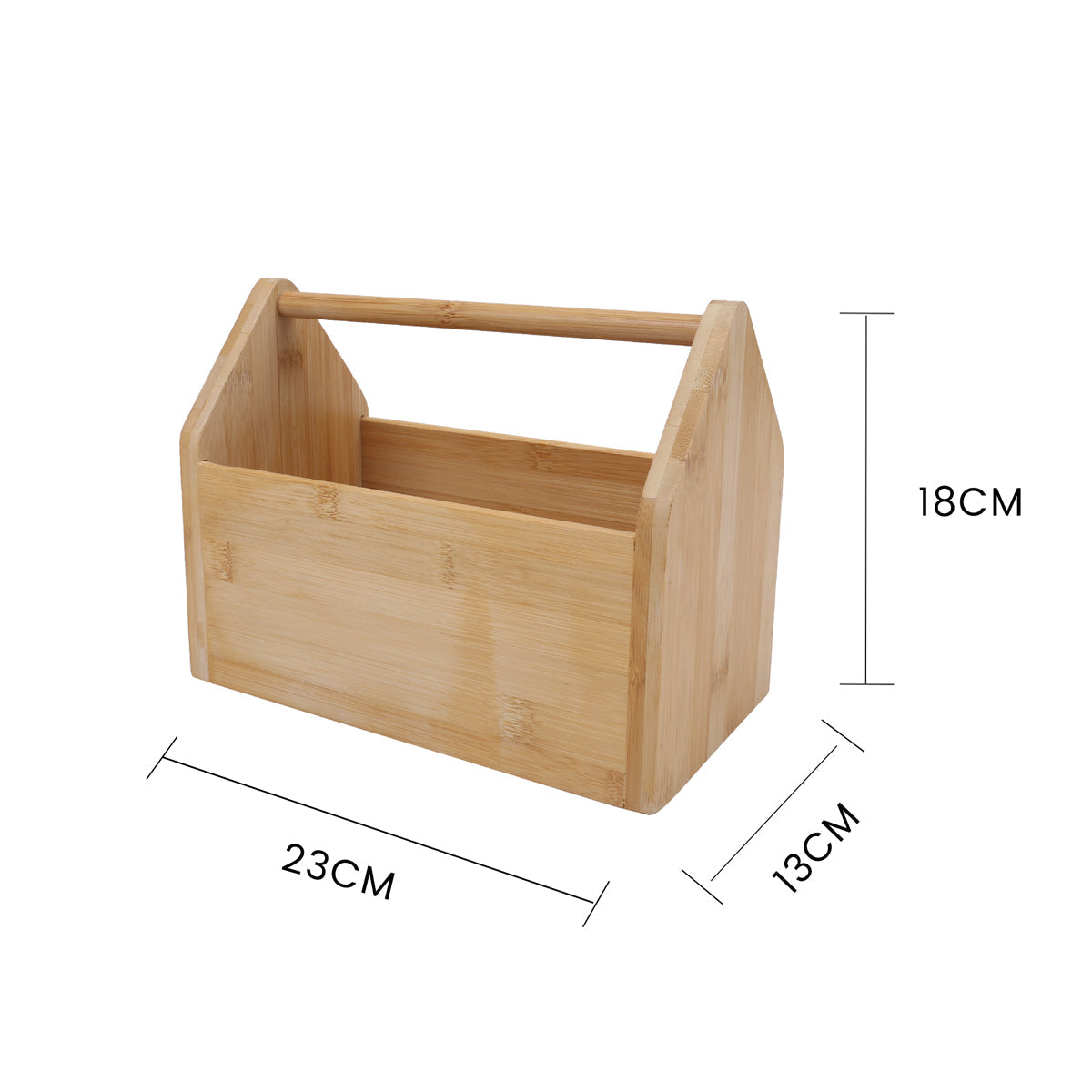 Bamboo Storage Toolbox | Multi-Purpose Organizer for Tools & Accessories