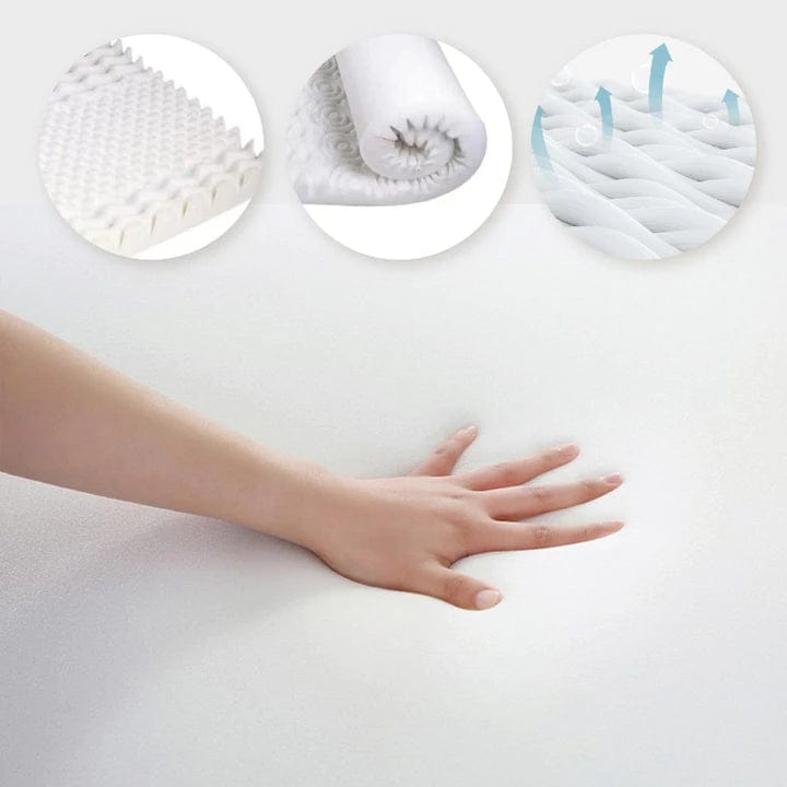 8cm Memory Foam Mattress Topper | with Bamboo Cover | Double