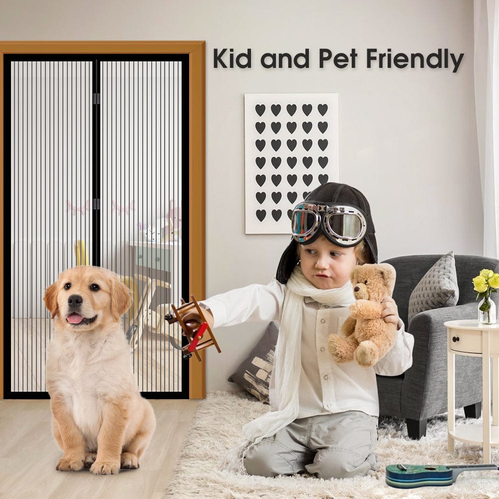2x Instant Fly Screen | Mosquito, Insect & Bug-Free Curtain