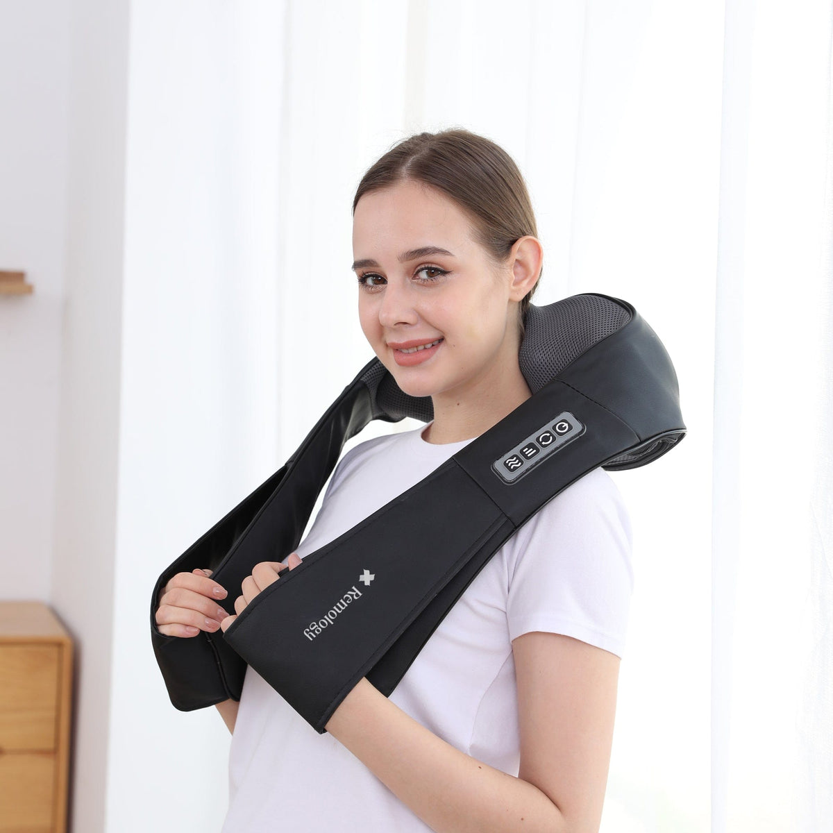 Heated Shiatsu Neck Massager | Deep Tissue Massage | Pain Relief | Adjustable Settings