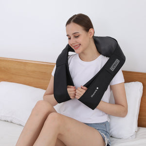 Heated Shiatsu Neck Massager | Deep Tissue Massage | Pain Relief | Adjustable Settings