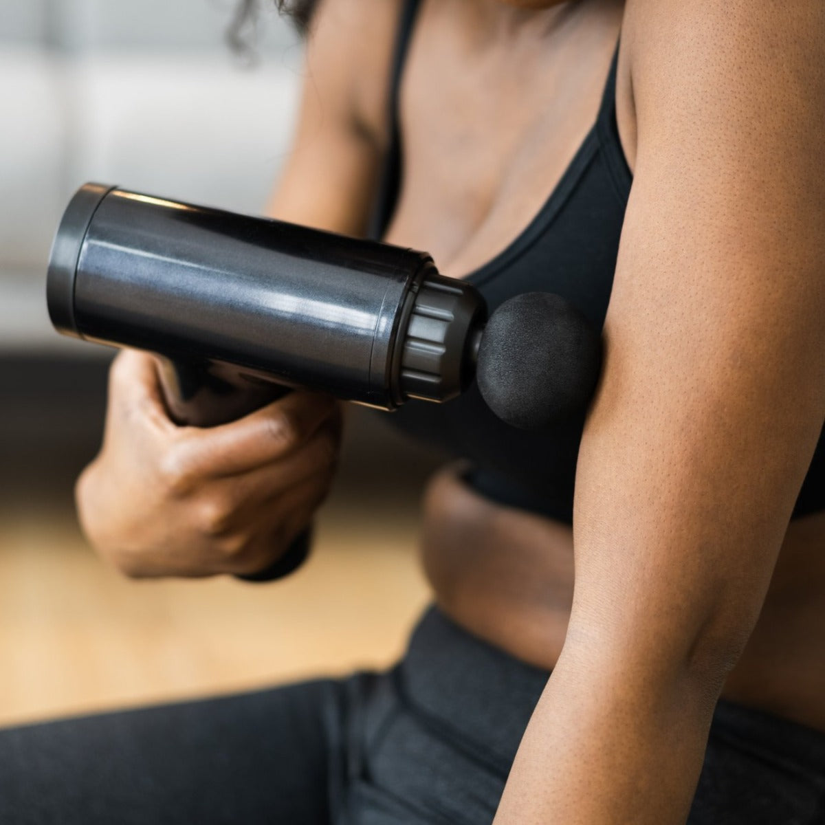 Remology Impact Therapy Percussive Massage Gun | 4 Heads | Deep Tissue Muscle Relief | Portable Design