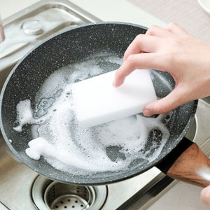 Magic Cleaning Sponge | 6 Pcs | Multifunction Stain Eraser Foam Cleaner Pads | Household Cleaning Tool