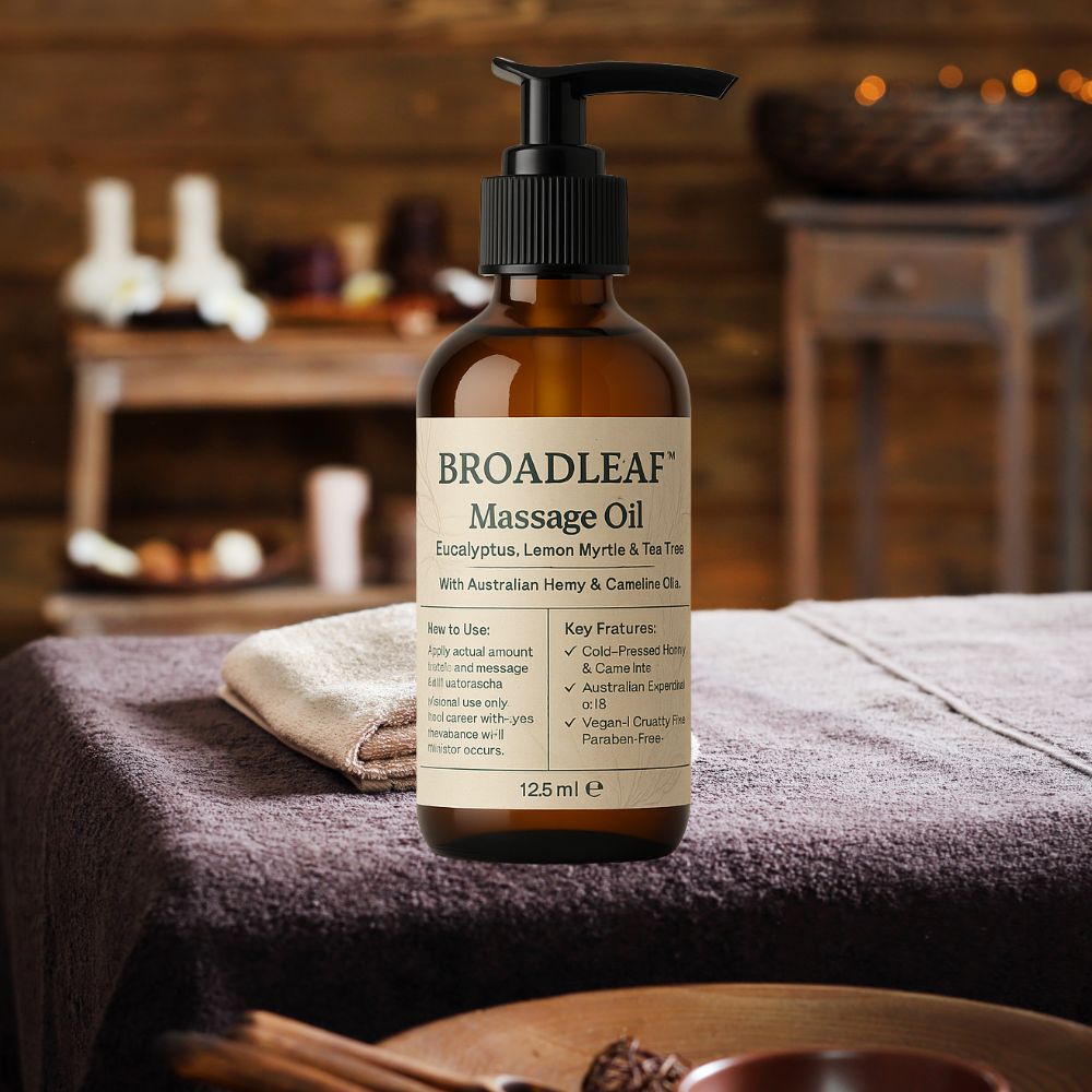 Broadleaf Hemp™ Massage Oil | Hemp & Camelina with Australian Essentials