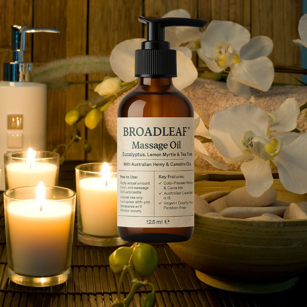 Broadleaf Hemp™ Massage Oil | Hemp & Camelina with Australian Essentials