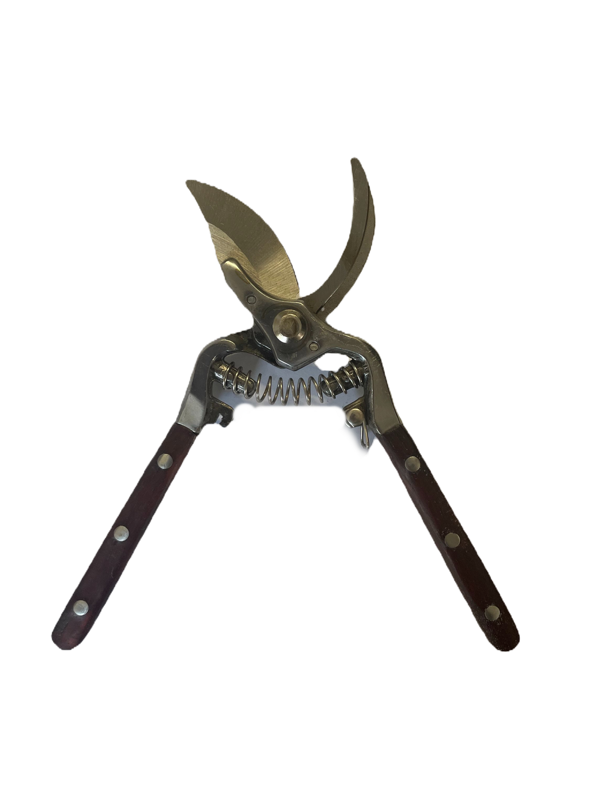 Curved Pruning Shears | Wood & Metal Handle | Durable Garden Clippers