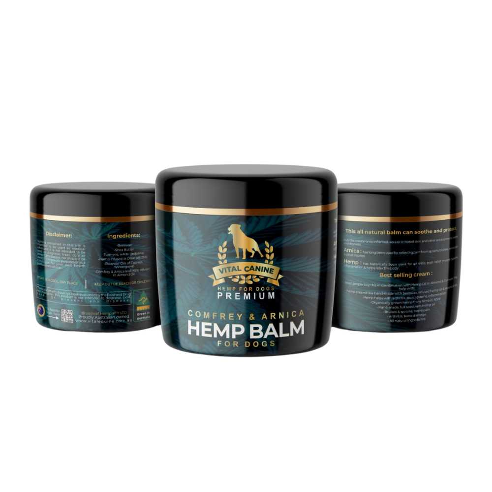 Vital Canine™ Balm for Dogs | Hemp, Comfrey & Arnica | 60ml