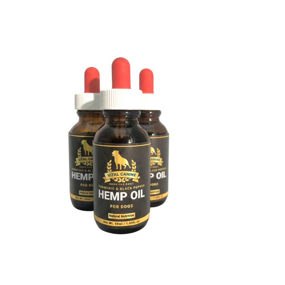 Vital Canine™ Hemp Oil | Turmeric & Black Pepper | 125ml