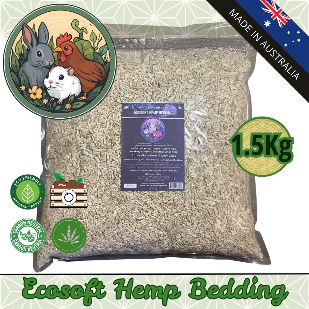 Ecosoft Hemp Bedding | Natural | 10L ±1.5kg