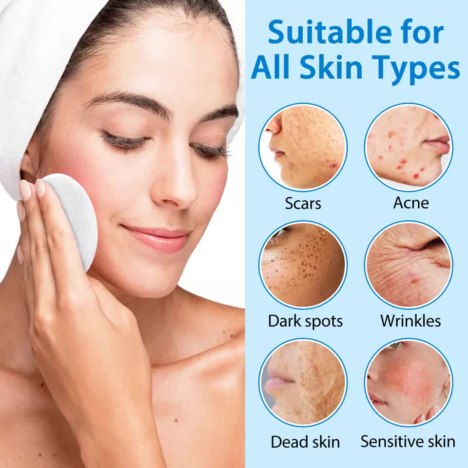 ALIVER Glycolic Acid Pads with Vitamins B3, B5 & C, E | 40 Pads