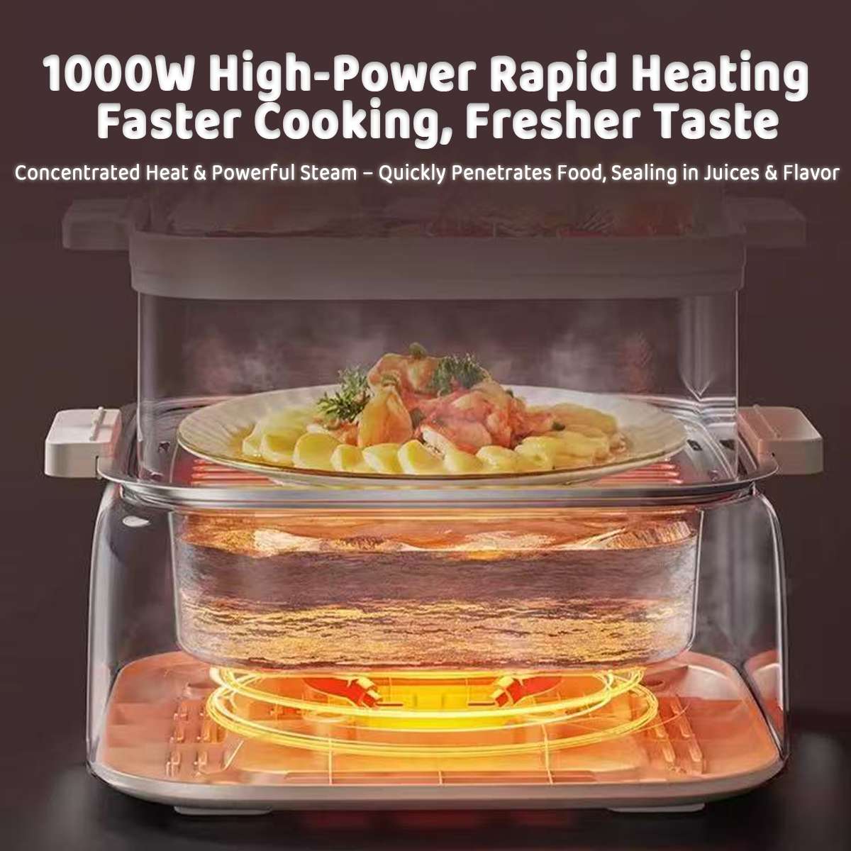 Hoper Layer Multifunctional Three-layer Stainless Steel Steamer | AU Model
