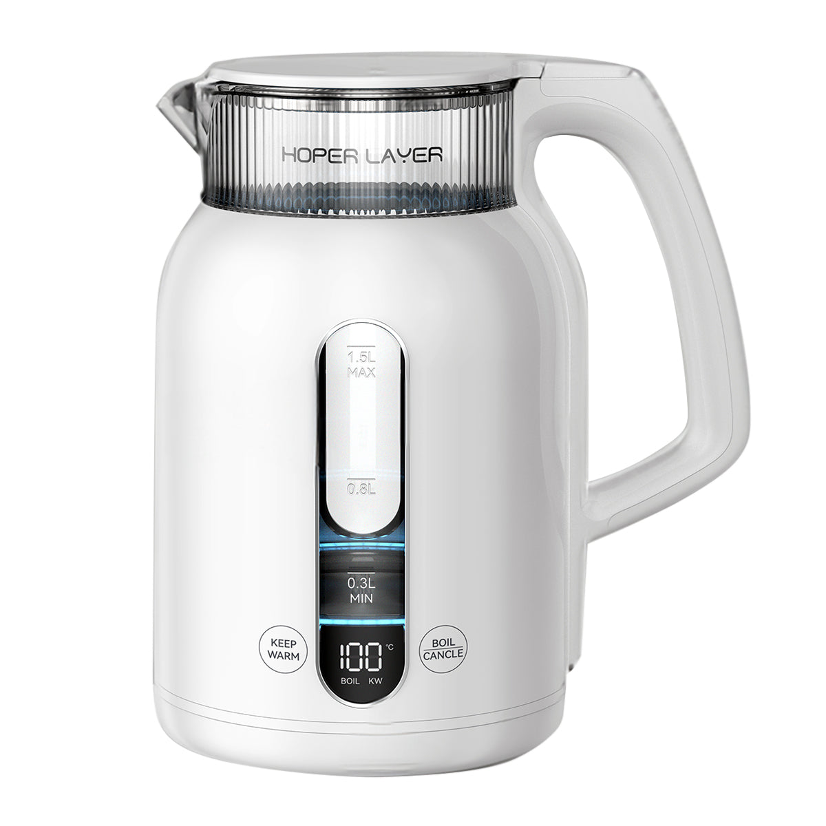Hoper 1.5L Insulation Electric Kettle | 1500W Water Boiler | K15-G1