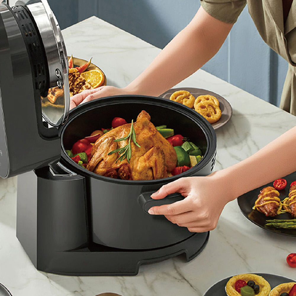 Hoper Layer Multi-functional 2-in-1 Air Fryer & Smokeless BBQ Grill | KZ-50 | Versatile Cooking