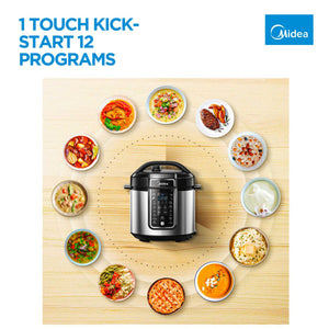 Midea 5.7L 12-Program Pressure Cooker