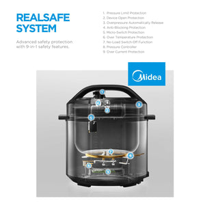 Midea 5.7L 12-Program Pressure Cooker