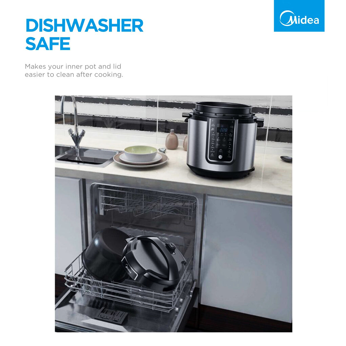 Midea 5.7L 12-Program Pressure Cooker