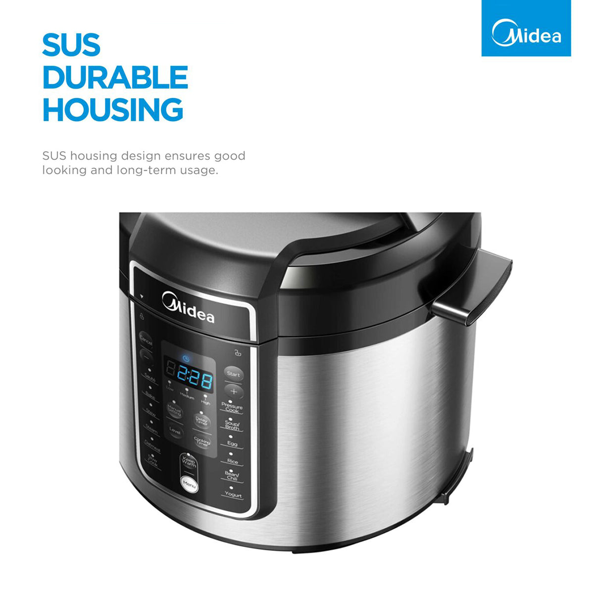 Midea 5.7L 12-Program Pressure Cooker