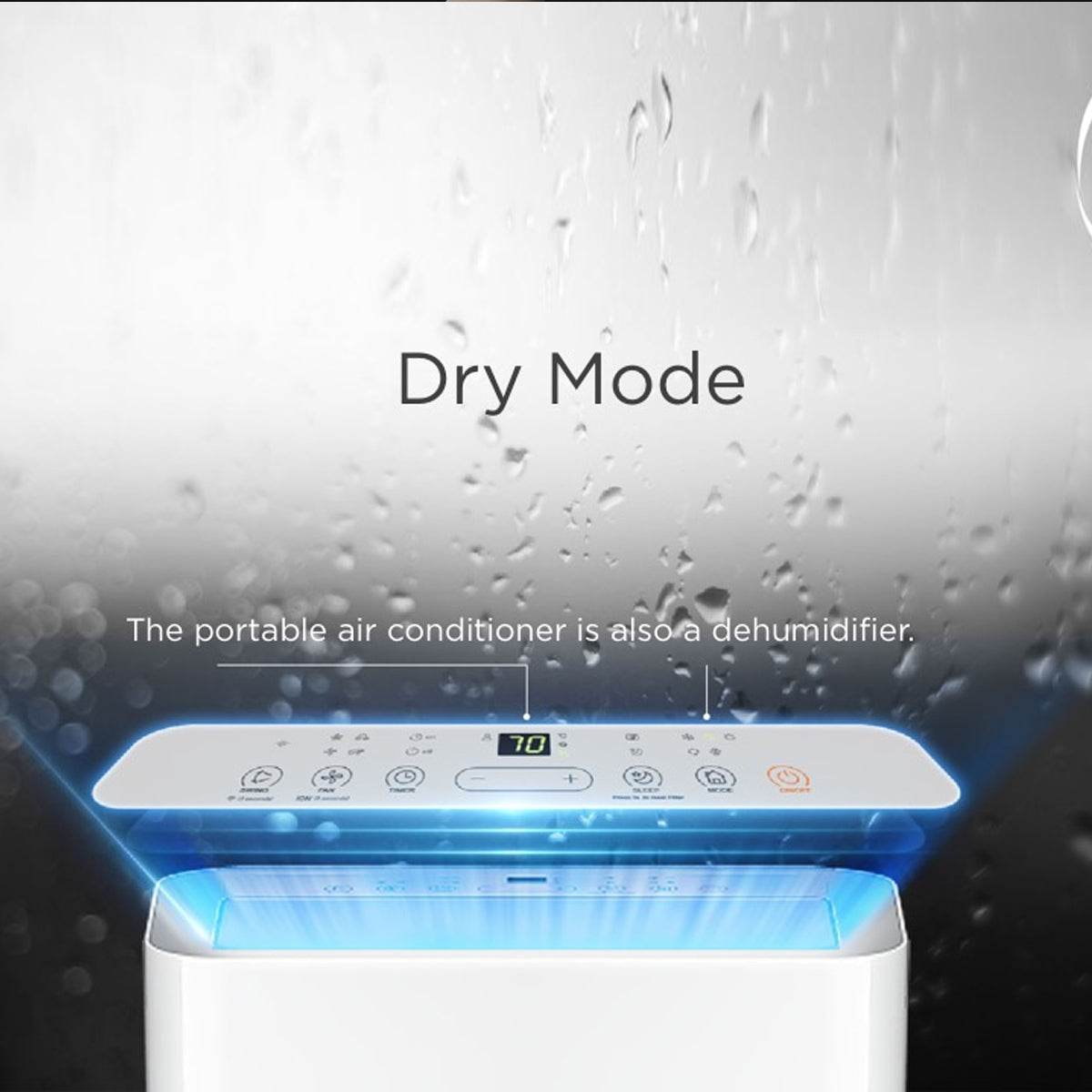 Midea 4.0kW 3-in-1 Portable Air Conditioner | Dehumidifier | Cooling, Drying & Sleep Mode