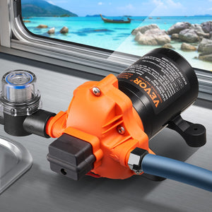 Diaphragm Pump 3.5GPM | 13.25L/min | 3-Chamber Water Pump with Pressure Switch