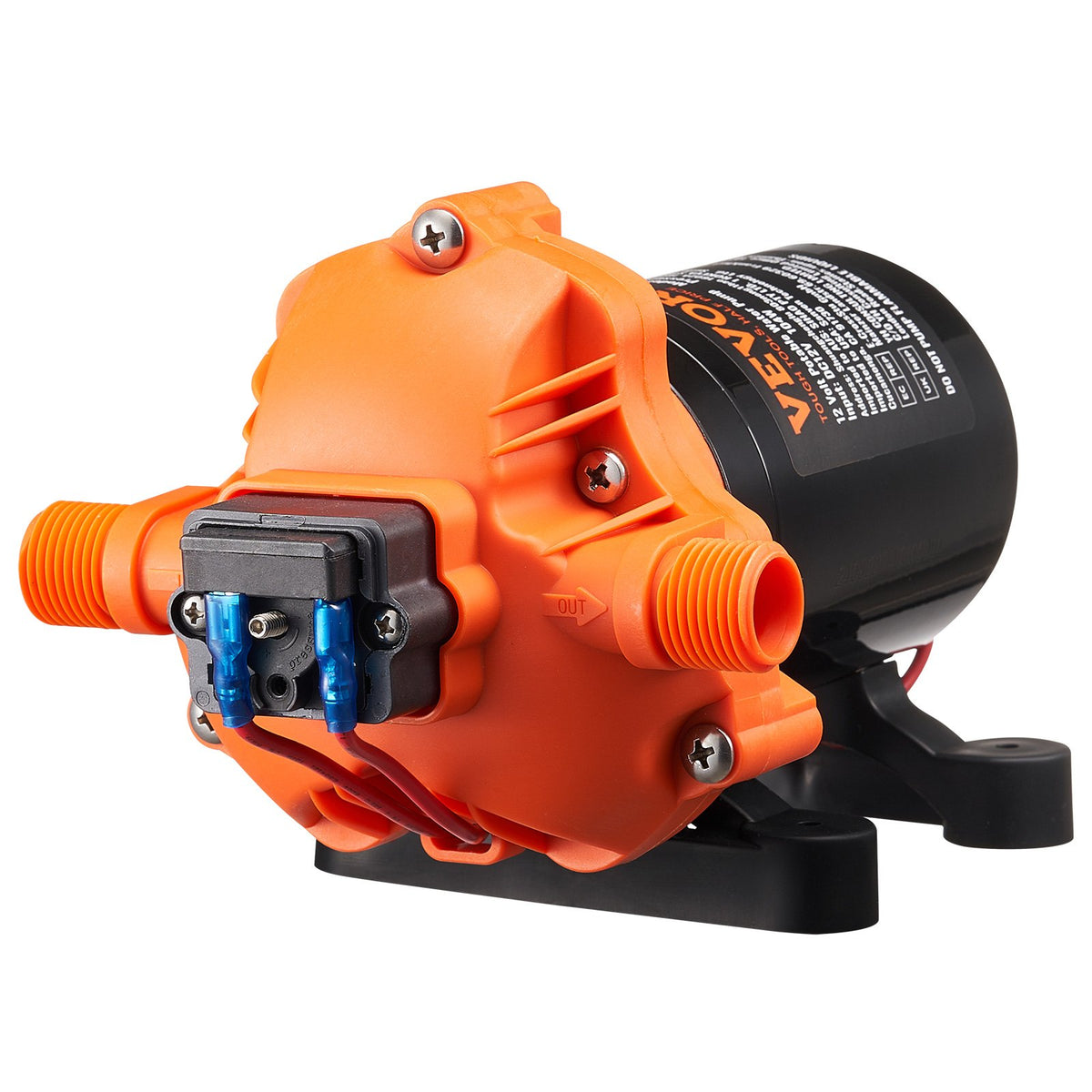 Diaphragm Pump 3.5GPM | 13.25L/min | 3-Chamber Water Pump with Pressure Switch