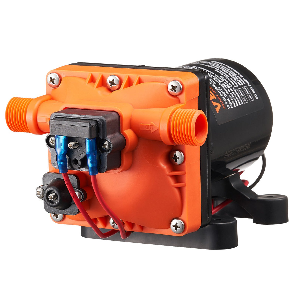 Diaphragm Pump 3GPM | 11.36L/min | 4-Chamber Water Pump with Pressure Switch
