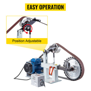 Belt Grinder Sander | 2x82" Chassis with 2HP Motor & VFD Combo