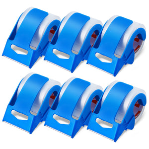 Packing Tape | 6 Rolls 25 Yards Clear 2.7 Mil with Dispenser