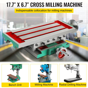 Compound Milling Machine Table | 450x170mm 2-Axis Cross Slide Drill Vice