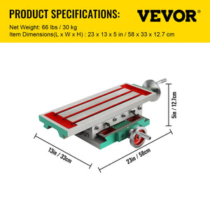 Compound Milling Machine Table | 450x170mm 2-Axis Cross Slide Drill Vice