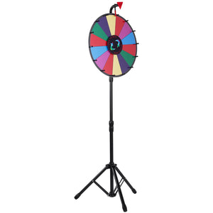 Prize Wheel | 18" Tabletop Color Wheel with Folding Tripod & 14 Dry-Erase Slots