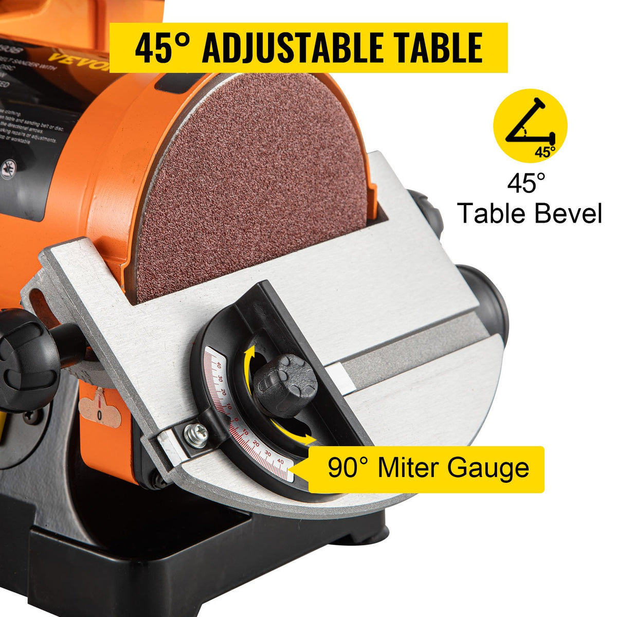 Belt & Disc Sander | 300W 1"x30" Belt with Disc | Variable Speed Grinder