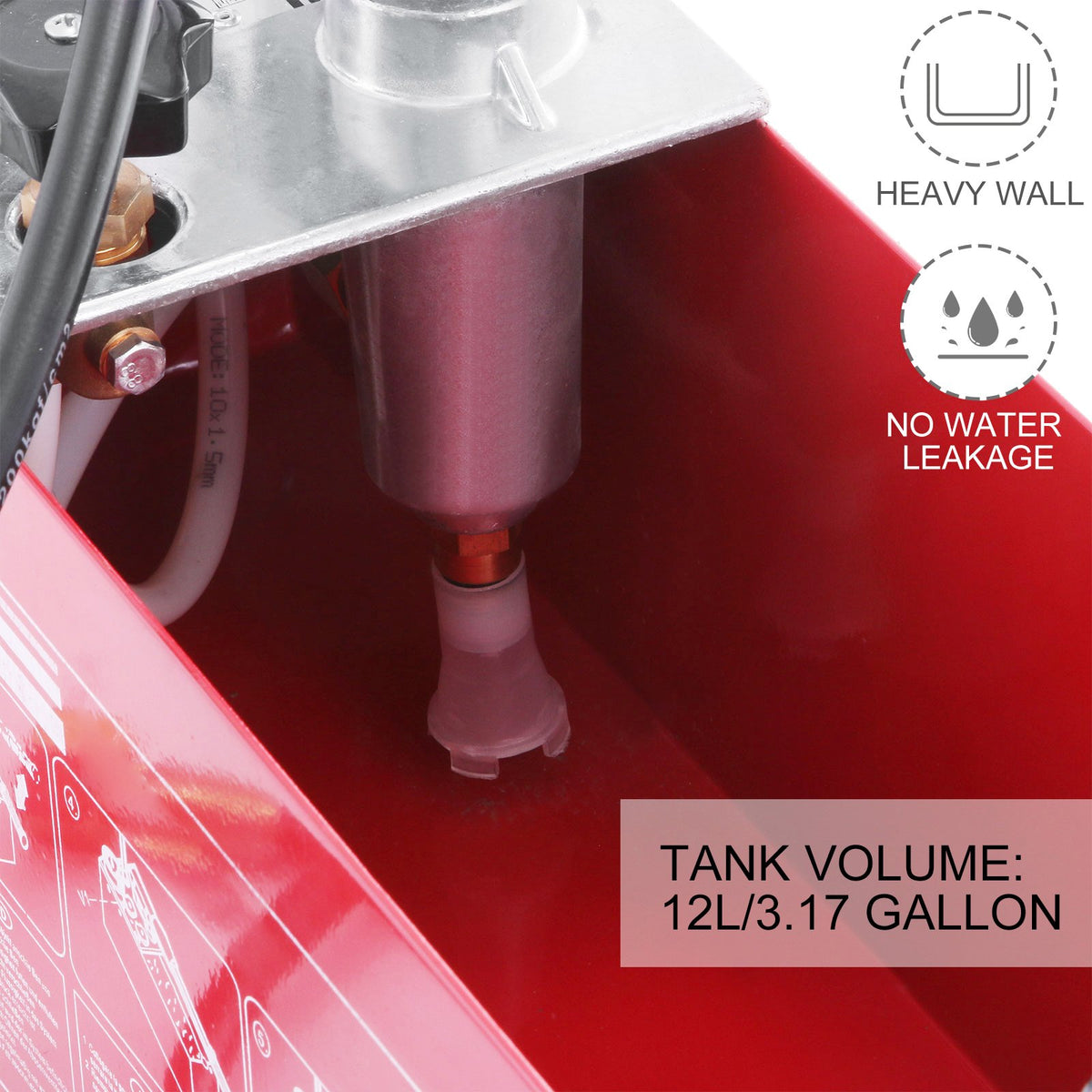 Hydraulic Pressure Test Pump 50 Bar | Manual Hydrostatic Tester | 3.2 Gallon Tank | 1/2" BSP