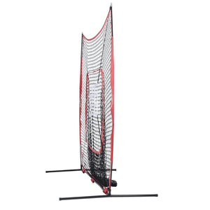 Baseball Practice Net | 7x7ft Portable Training Net with Strike Zone, Ball, Tee & Collector | Softball & Baseball Use