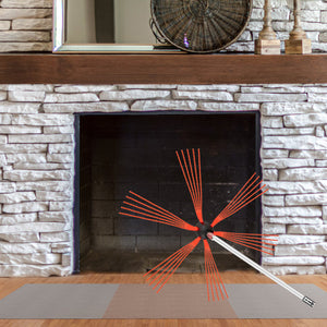 Rotary Chimney Brush Kit | 315" Flexible Rods | 8-Rod Nylon Cleaning Set