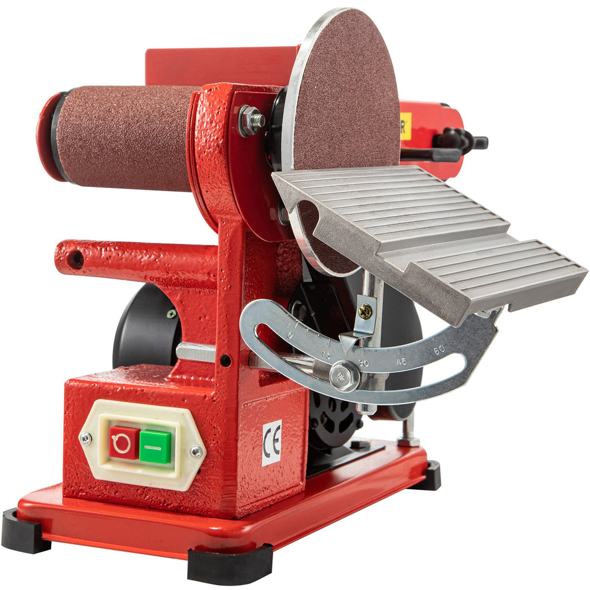 Belt & Disc Sander | 4"x36" Belt, 6" Disc Combo | 375W Adjustable Bench Grinder with Rubber Feet