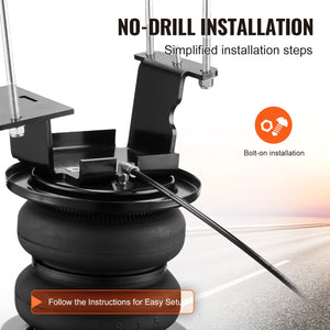 Air Bag Suspension Kit | Compatible with 2011-2019 Chevrolet Silverado 2500/3500HD & GMC Sierra 2500/3500HD 4WD RWD | 5000lbs Load Capacity | 5-100 PSI Adjustable Air Springs