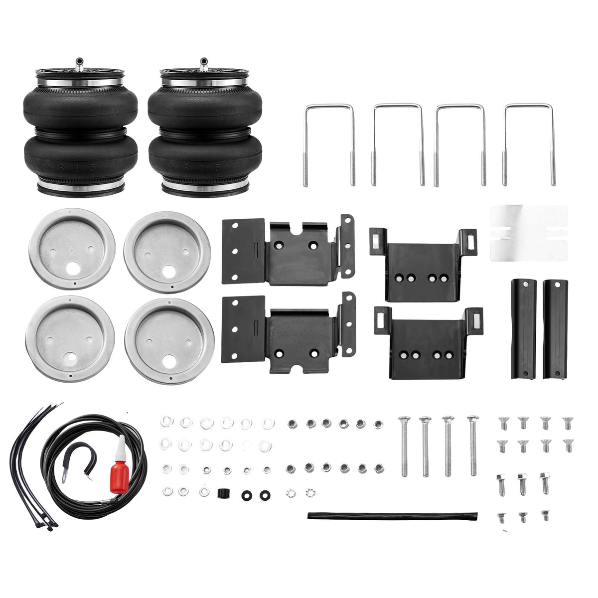 Air Bag Suspension Kit | Compatible with 2011-2019 Chevrolet Silverado 2500/3500HD & GMC Sierra 2500/3500HD 4WD RWD | 5000lbs Load Capacity | 5-100 PSI Adjustable Air Springs