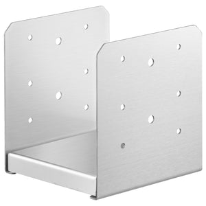 Stainless Steel Adjustable Post Base 152.4x152.4mm | 10 Pack Internal 150x139.7mm Anchor Brackets | For Deck, Porch, Pavilion, Handrail & Railing Support