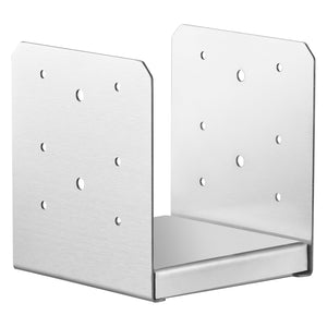 Stainless Steel Adjustable Post Base 152.4x152.4mm | 10 Pack Internal 150x139.7mm Anchor Brackets | For Deck, Porch, Pavilion, Handrail & Railing Support